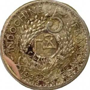 5 centiemes French Indochina